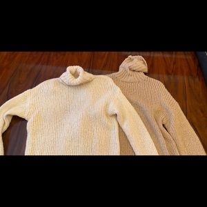 Chunky knit turtleneck sweaters. 2 for $20!